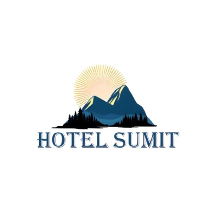 a hotel summit logo with a mountain at Hotel Sumit in Kausani