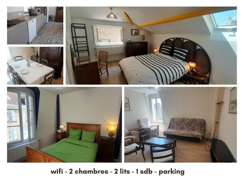 Appart 2 chambres terrasse privée wifi Levroux