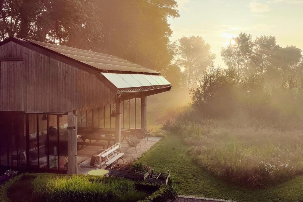 Zahrada ubytování B&B Lisdodde