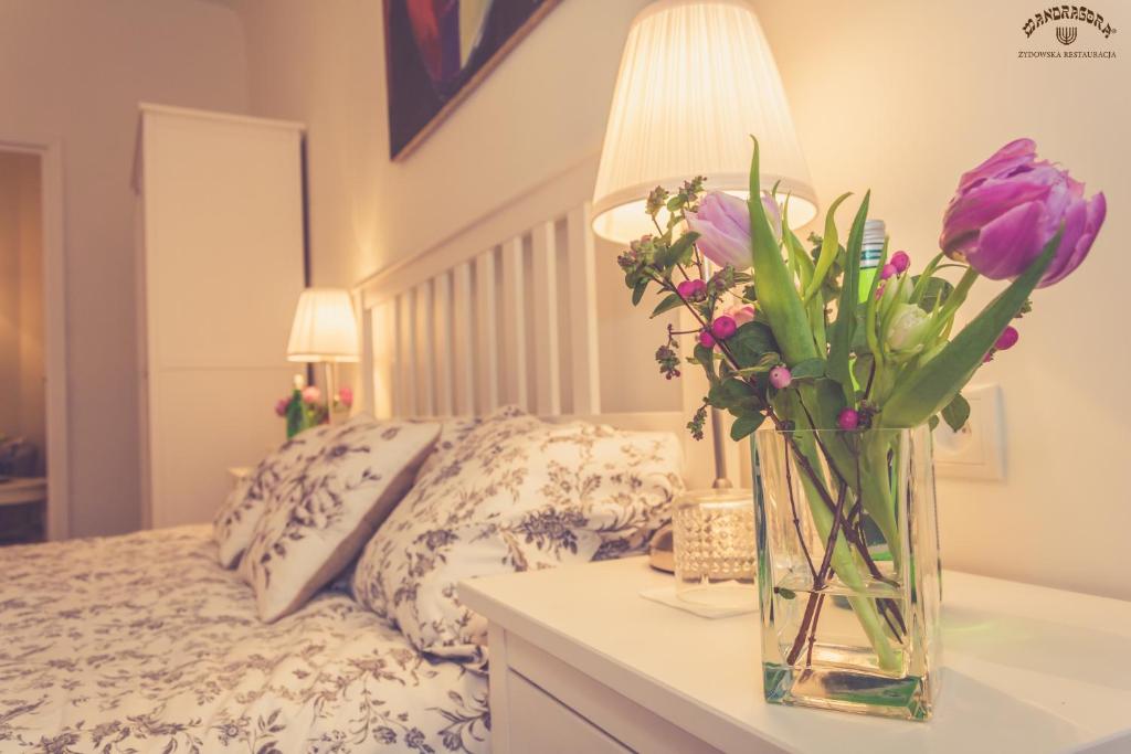Posteľ alebo postele v izbe v ubytovaní Apartament Lubelski Rynek