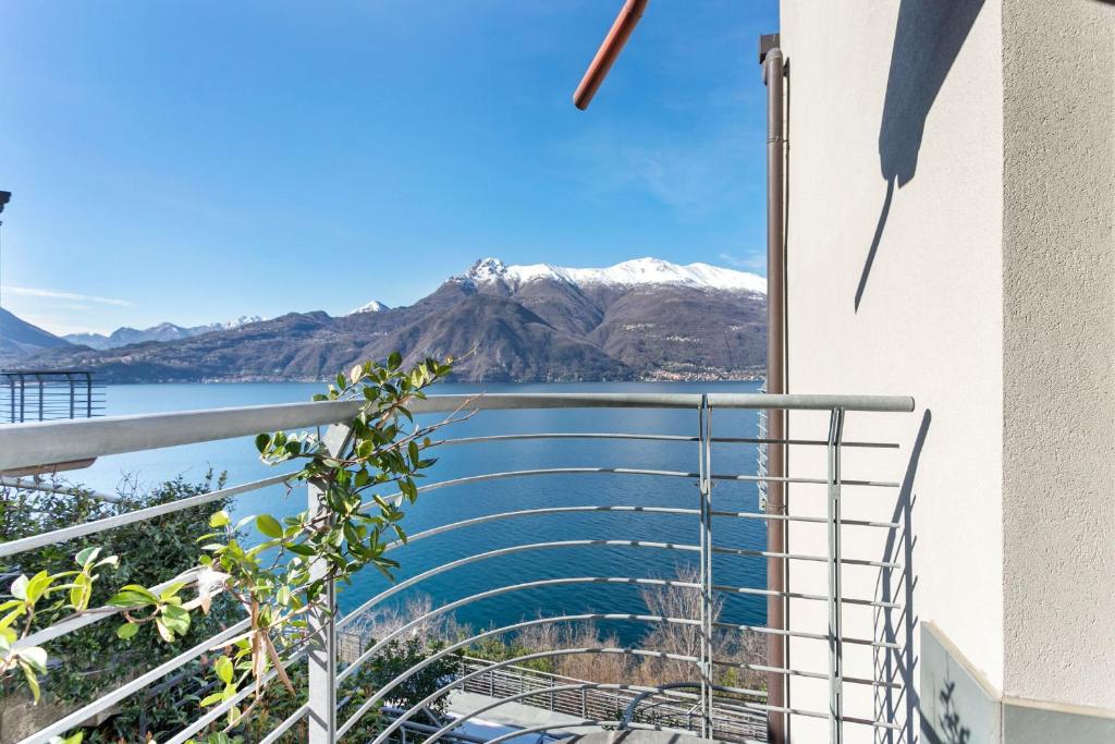 a view of a body of water from a balcony at Vista 180 by Halldis in Perledo