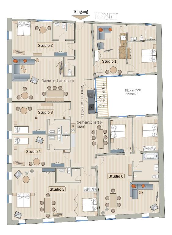 a floor plan of a house at Adlerhorst -410- in Mittenwald