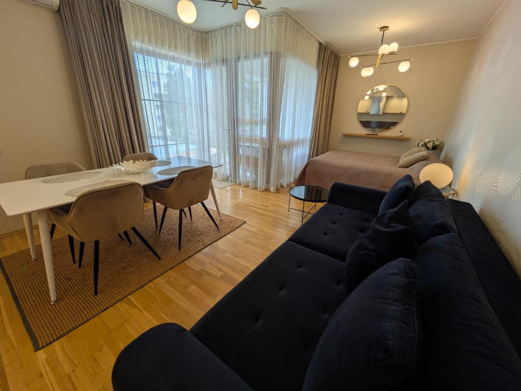Istumisnurk majutusasutuses Studio Apartment with Sauna