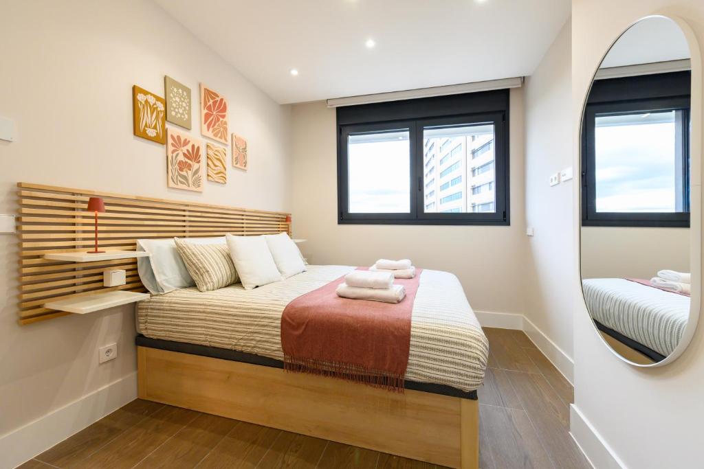 JES214B - Piso de lujo de 1 dormitorio con hermosas vistas a la ciudad - Alquiler temporal