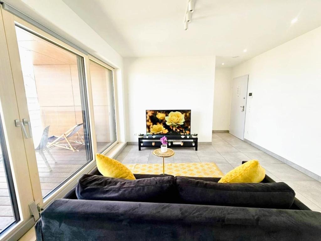 Relaxed City 1BR Apartment 휴식 공간