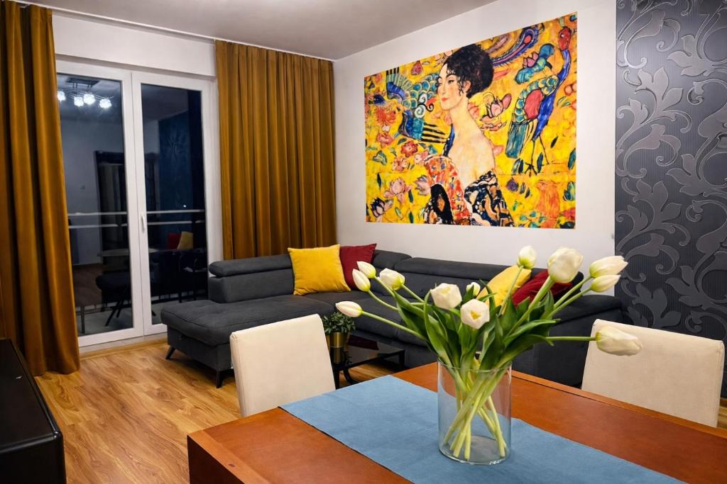 EUROPA22 HOTelarnia Centrum Tomaszów Maz 3 pokoje na wyłączność dla max 9 osób ze wspólną łazienką Expresowe zameldowanie od 13-00 - Deluxe Double Room