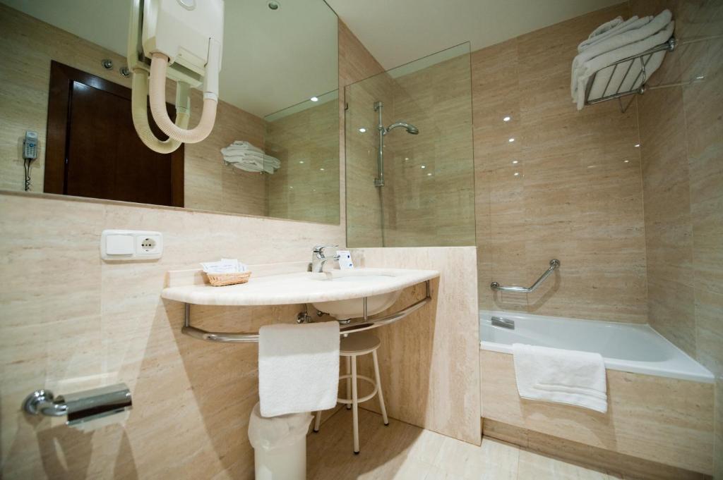 Koupelna v ubytování Hotel Cordón