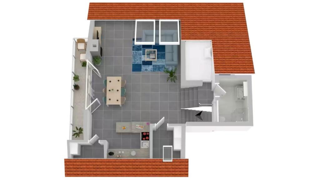 Loft mit Kaminofen - Karlsdorf - One-bedroom Loft Apartment