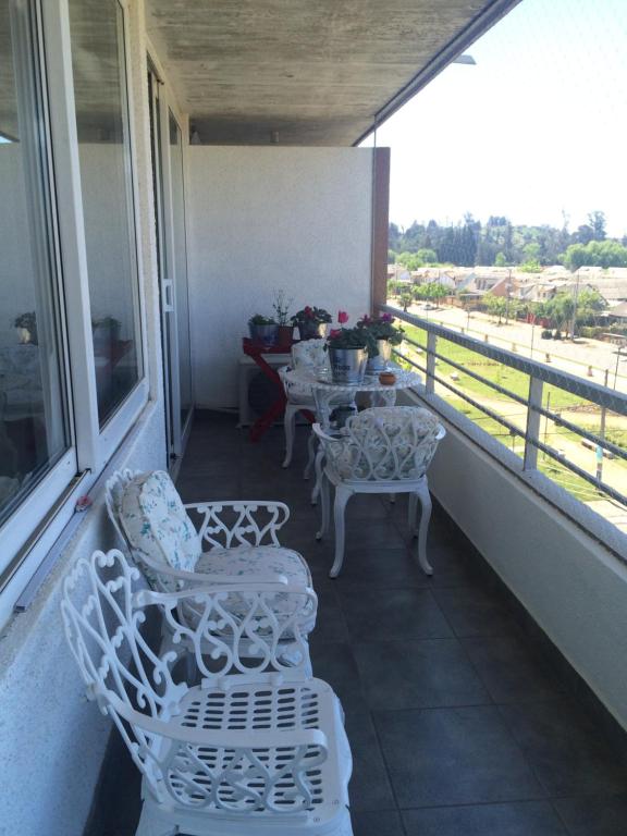 Balkón nebo terasa v ubytování Apartamentos Terrazas de Talca