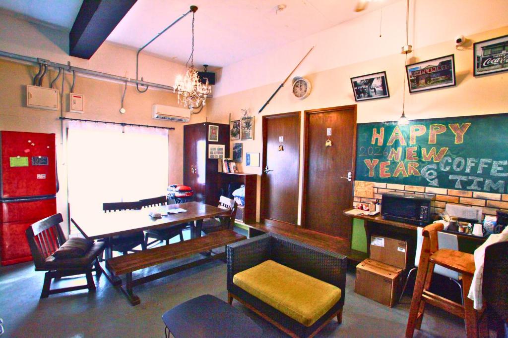 Zona d'estar a Guesthouse Unity