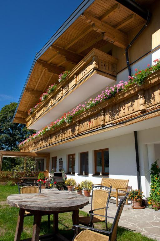 Balkón nebo terasa v ubytování Zauchtaler Hof