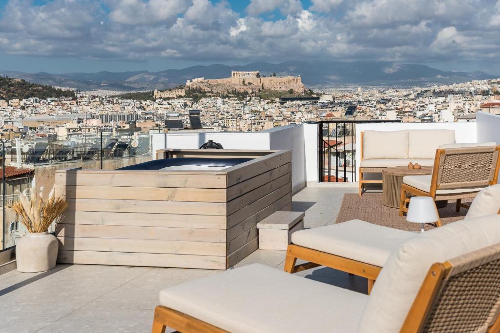 Acropolis & Sea View Villa with Whirlpool & BBQ