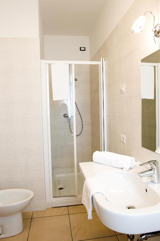 Koupelna v ubytování B&B Daniel