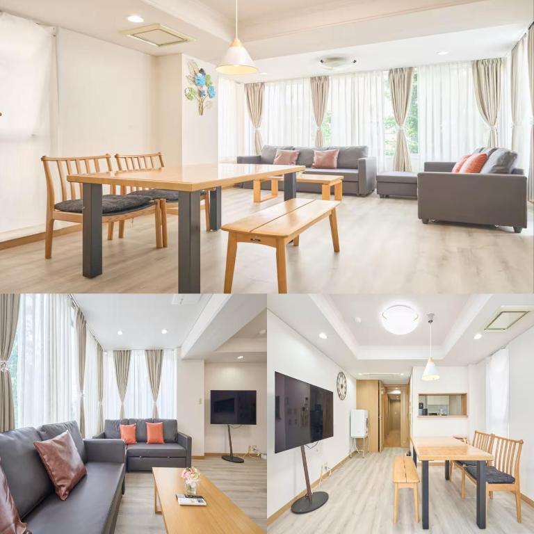 K-Large balcony, Luxury 2Bedroom Condo, 101sqm,Max14 PPL,7mins walk to station, Elevator,QuiteArea