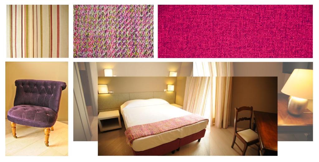 ローマにあるB&B Carini 58のホテルの部屋の写真(ベッド1台、椅子付)