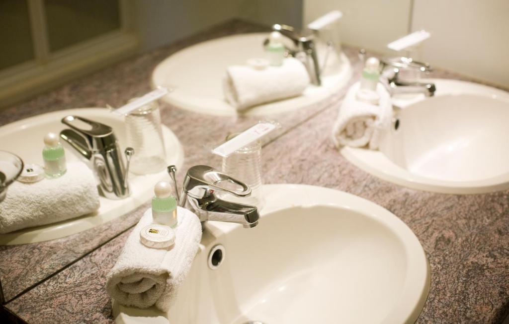 Koupelna v ubytování Hotel 'T Hert