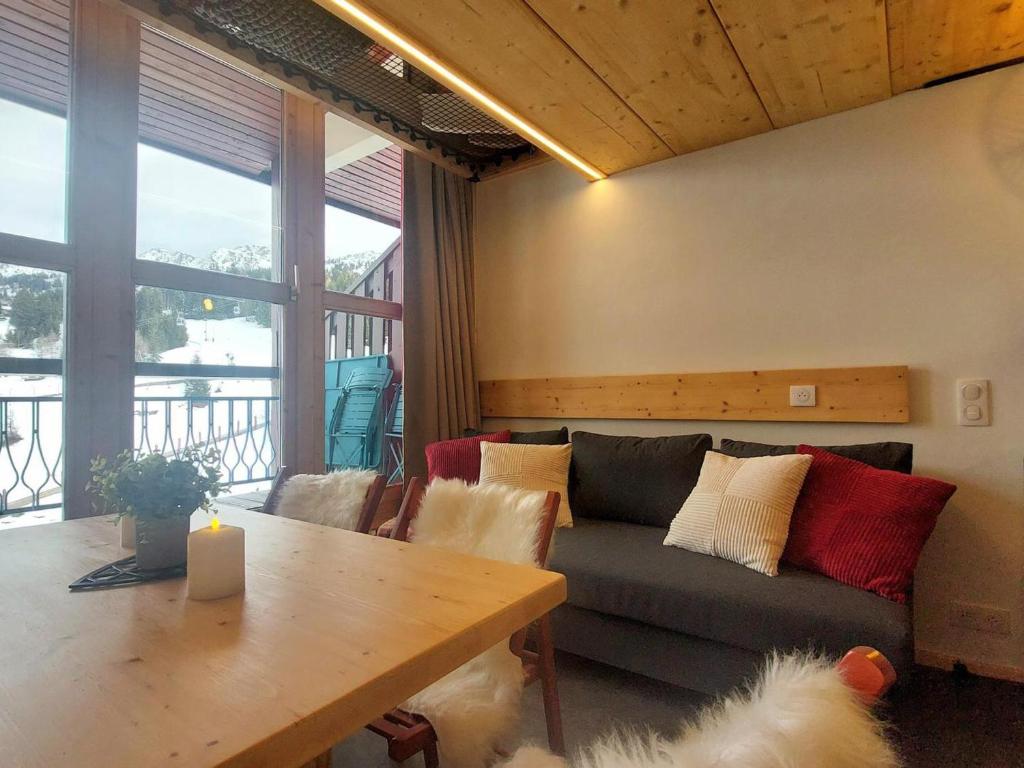 Duplex Mezzanine 5 pers. · Ski aux pieds · Vue Mont Blanc