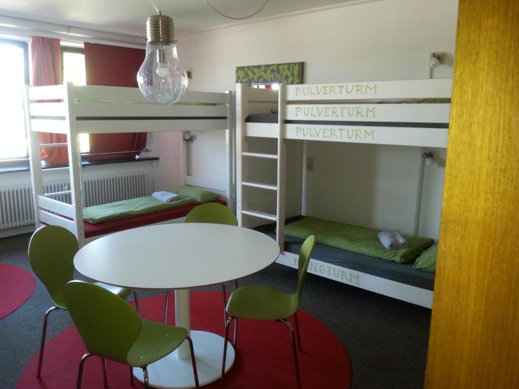 Postel nebo postele na pokoji v ubytování Inselhostel
