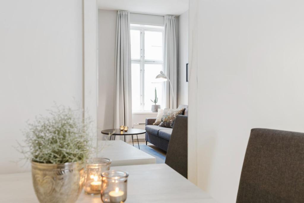 Χώρος καθιστικού στο Forenom Serviced Apartments Oslo Vika