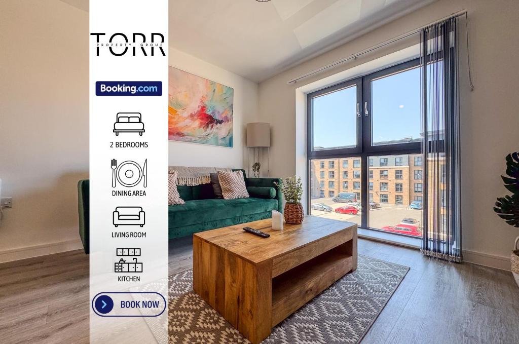 Beautiful 2BDR Apartment By Torr Property Group Short Lets & Serviced Accommodation With Free Parking Derby - Housity