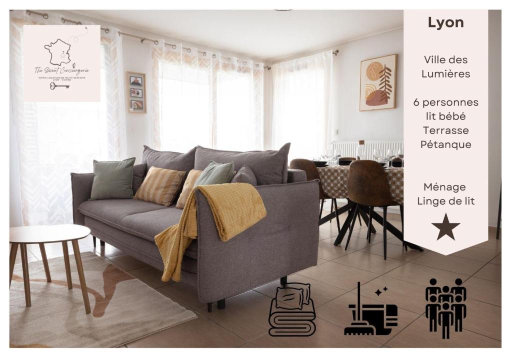 Bel Appartement spacieux le Joliot Curie 4-6 pers à Lyon - Eurexpo - LDLC ARENA