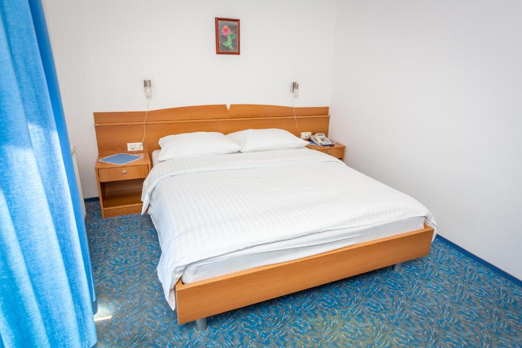 Postel nebo postele na pokoji v ubytování Hotel Bellevue