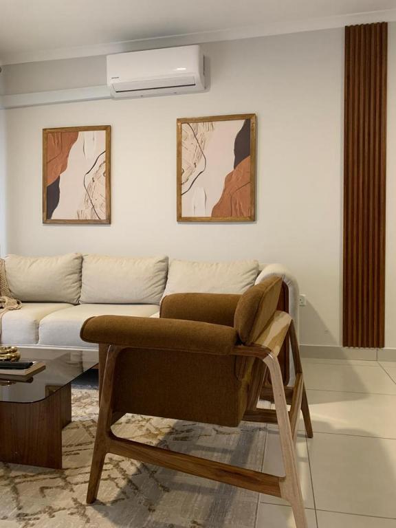 พื้นที่นั่งเล่นของ Bouquet BnB