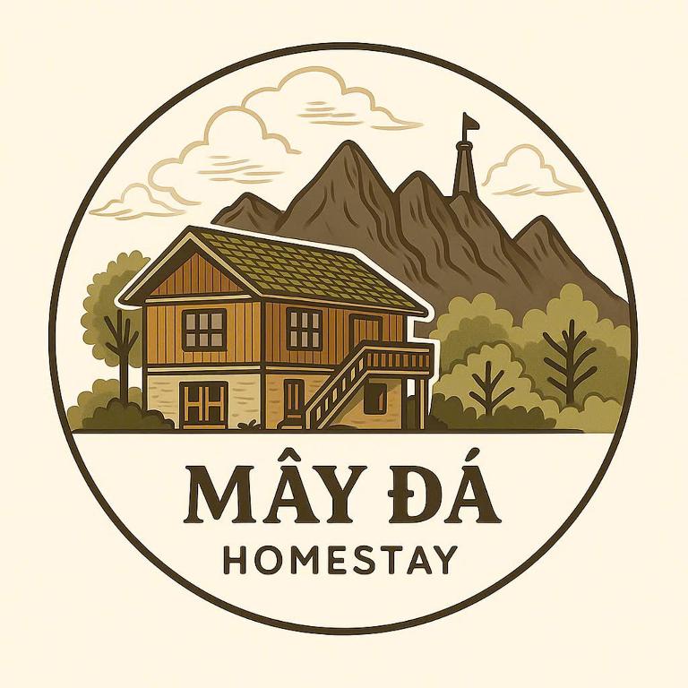 a logo for a may da homery at Mây Đá Homestay in Loung Co