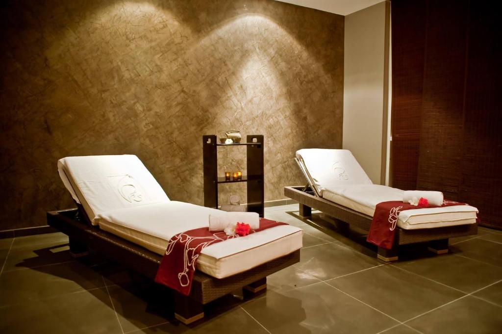 Lázně a/nebo wellness v ubytování Appartement à la Résidence LA PLANTATION RESORT and SPA