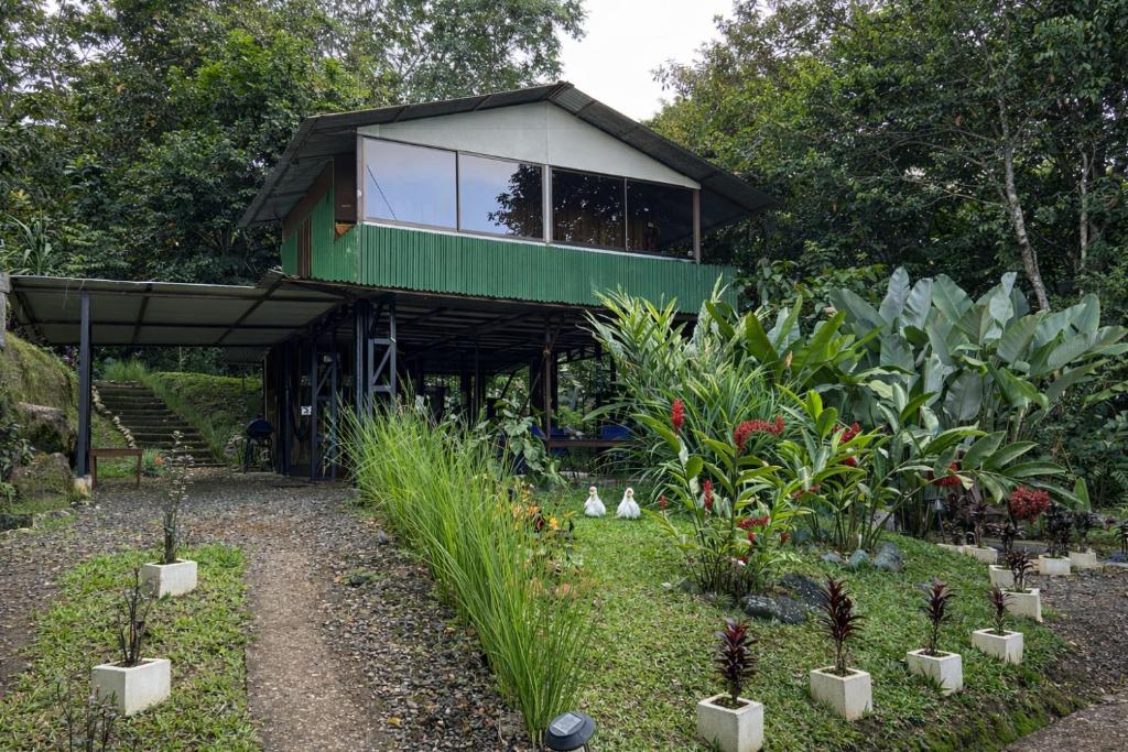 a green house with a lot of plants in front of it at Tropical Quiet Retreat in Venecia