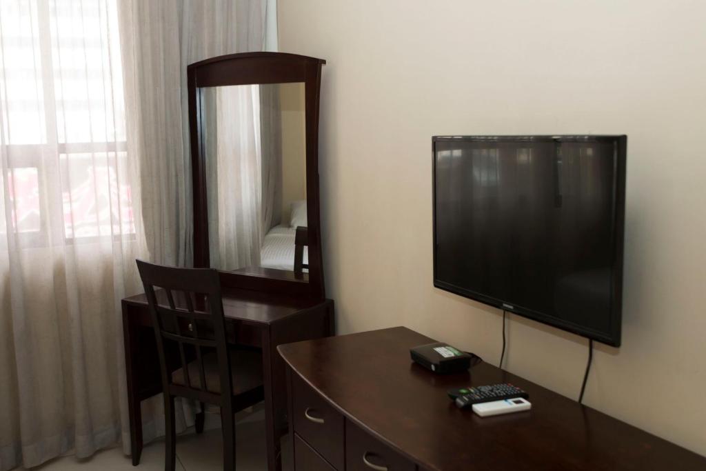 TV a/nebo společenská místnost v ubytování Hotel Novo
