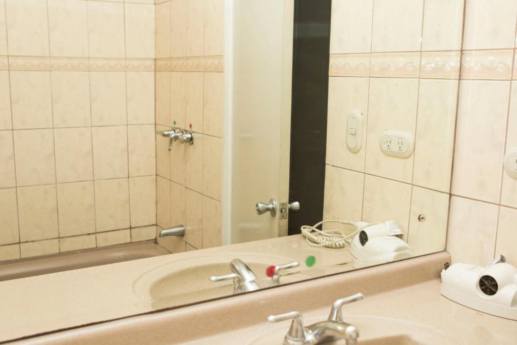 Koupelna v ubytování Hotel Novo