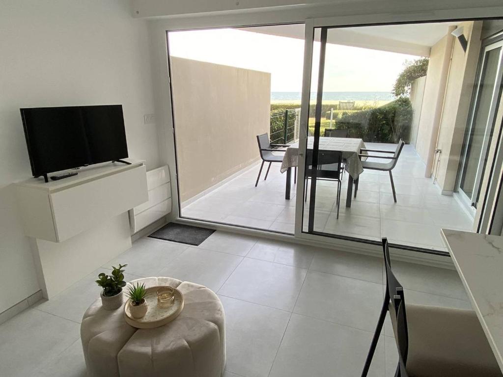 T2 rénové avec terrasse, accès plage, Canet-Plage
