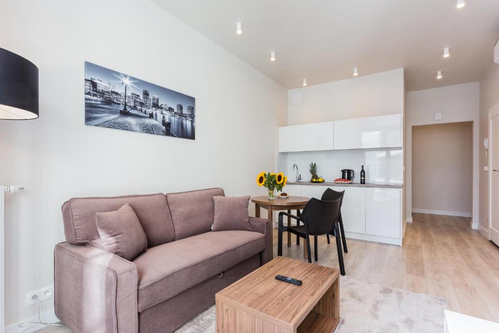 Kuchyňa alebo kuchynka v ubytovaní Platinum Residence Mokotów