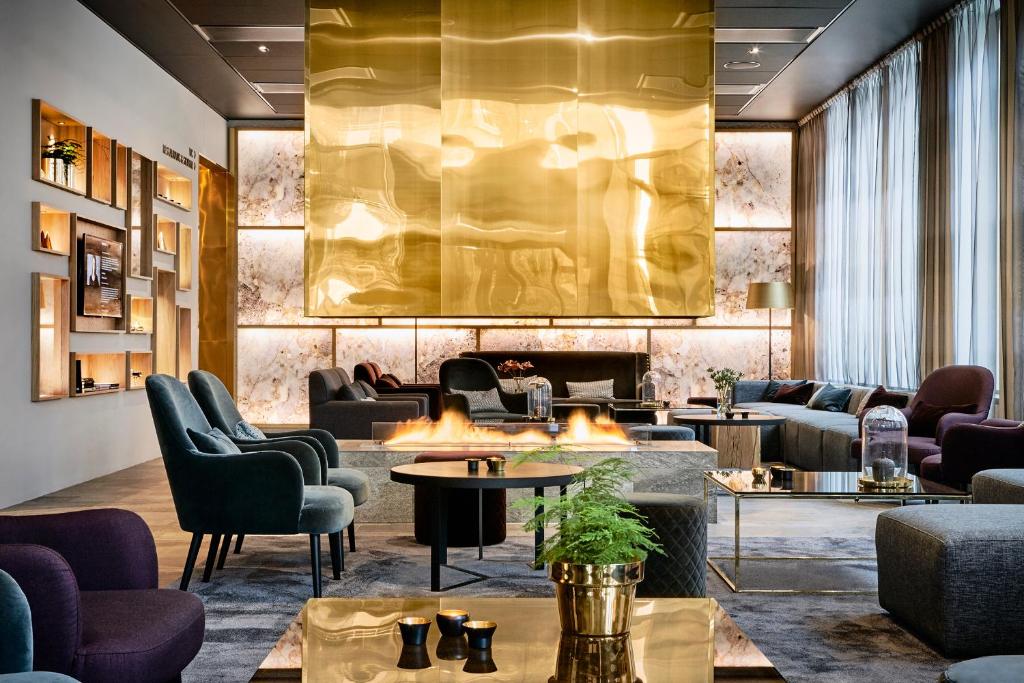 Posezení v ubytování KUST Hotell & SPA