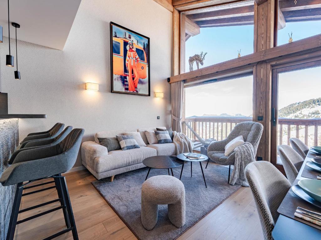 Méribel Mottaret - Appartement 3 chambres, 6 pers, parking, terrasse, skis aux pieds - FR-1-613-105
