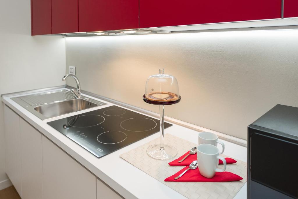 Kuchyňa alebo kuchynka v ubytovaní Flats4rent