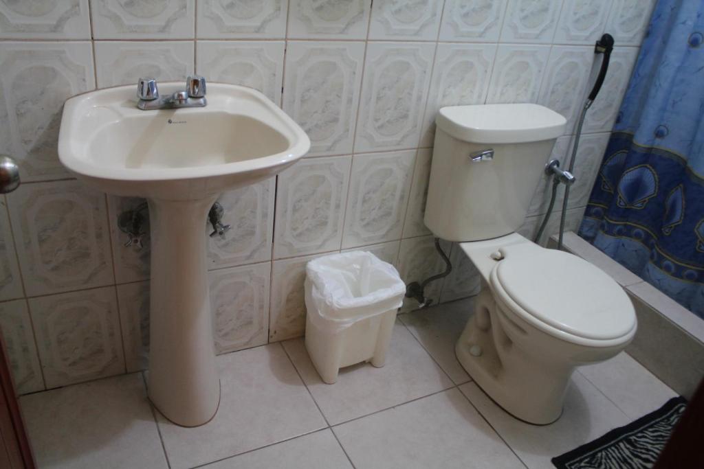 Koupelna v ubytování Hostal Rosa Mar