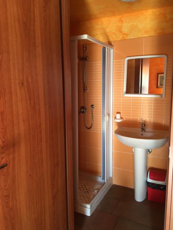Koupelna v ubytování B&B Villa Carla