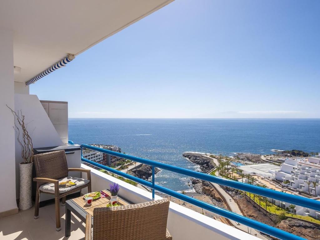 a balcony with a view of the ocean at 1316 Paraiso Sur, Amazing view in Playa Paraiso