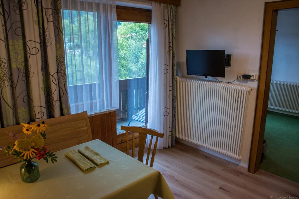 TV a/nebo společenská místnost v ubytování Haus Kristall