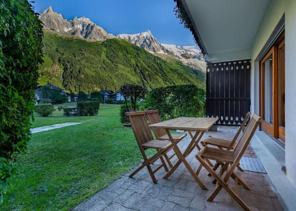 Mummery - Central T2 Vue Mt-Blanc Parking Terrasse