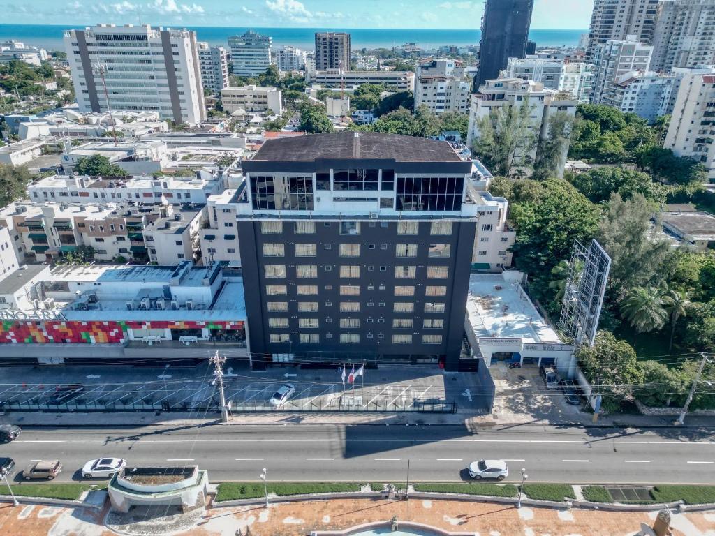an aerial view of a building in a city at Weston Suites Hotel in Santo Domingo