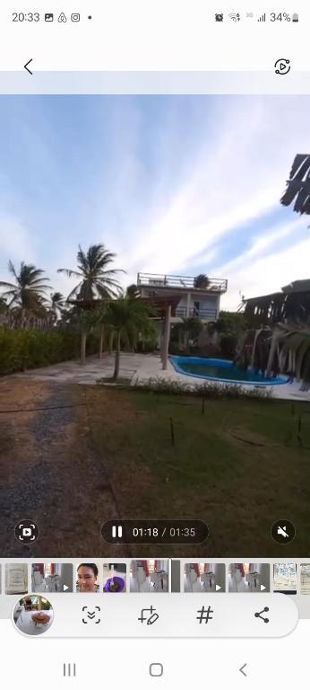 a screenshot of a picture of a house at Casa da Lelê in Acaraú