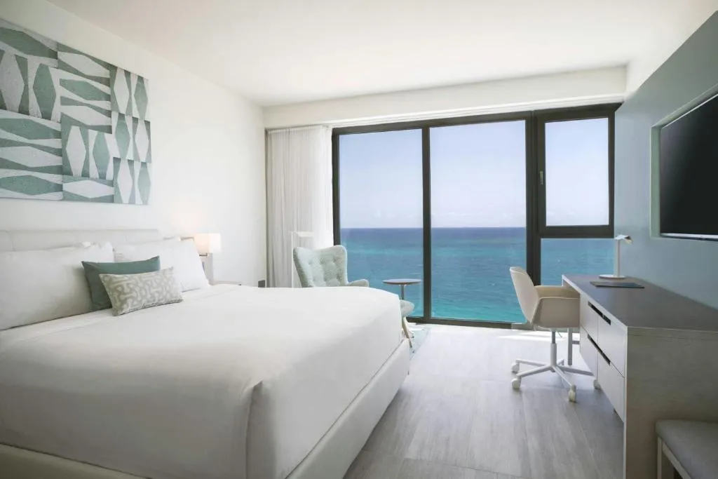 Junior King Suite with Sofa Bed, Ocean View and Juliet Balcony