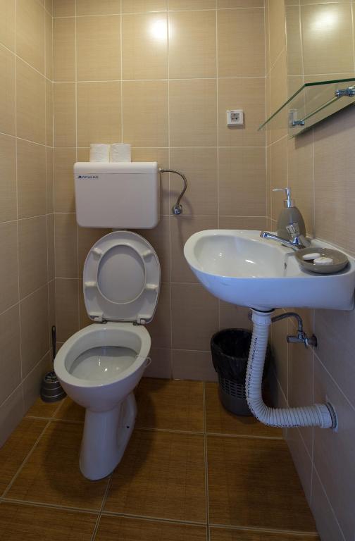 Koupelna v ubytování Hostel S