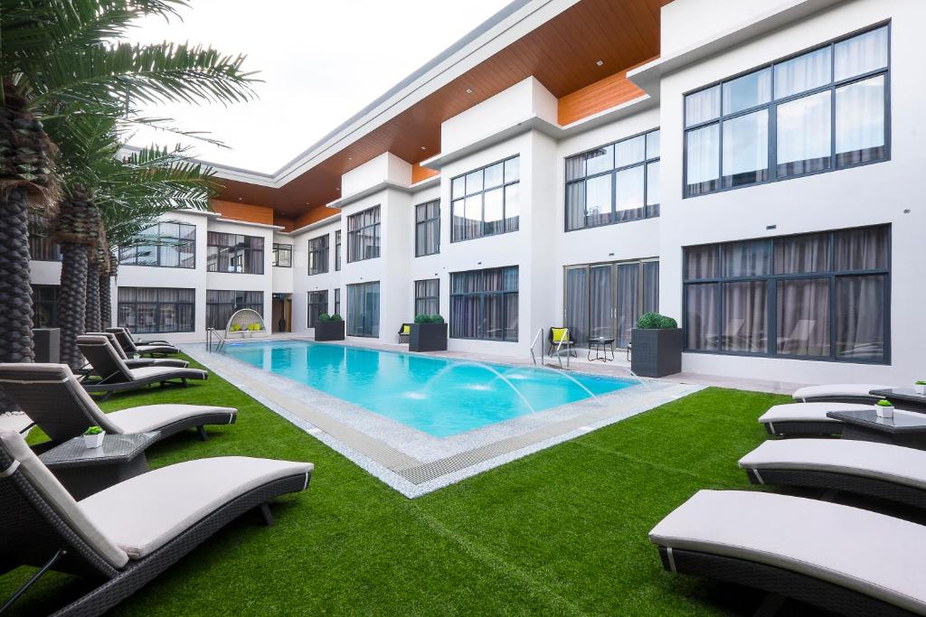 Bazén v ubytování Watergate Boutique Hotel nebo v jeho okolí