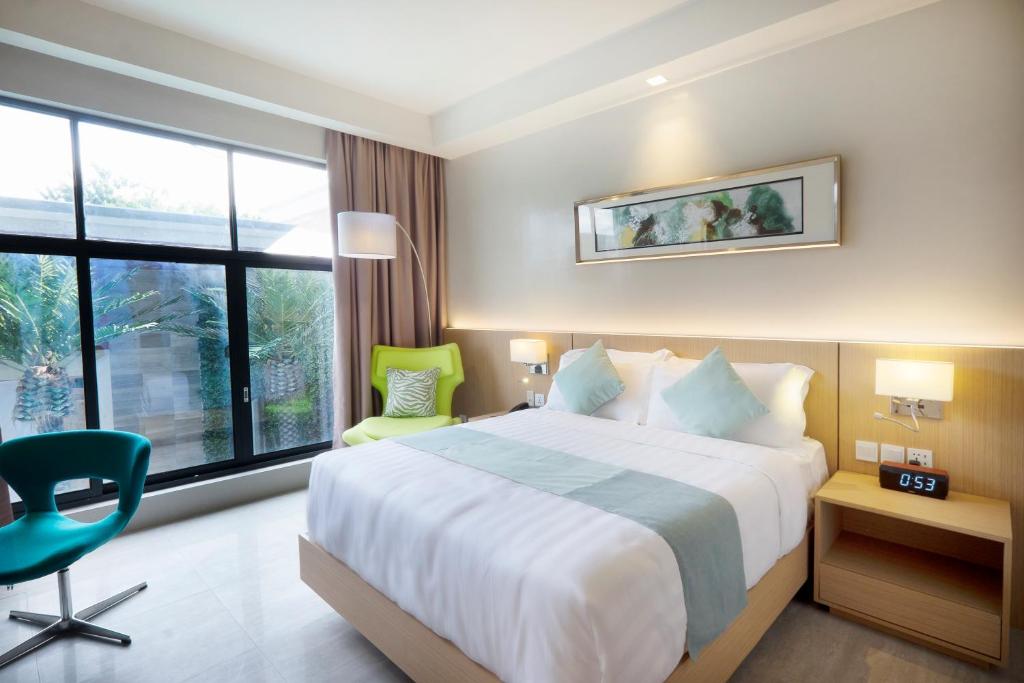 Postel nebo postele na pokoji v ubytování Watergate Boutique Hotel