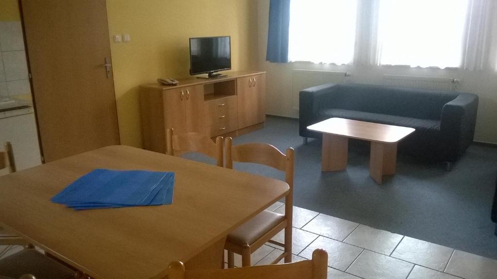 TV a/nebo společenská místnost v ubytování Rekreační komplex Losinka