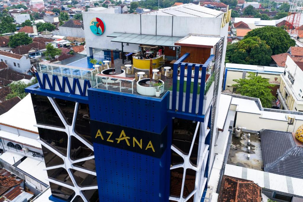 an overhead view of a building with a akma sign on it at Azana Style Hotel Tulungagung in Tulungagung